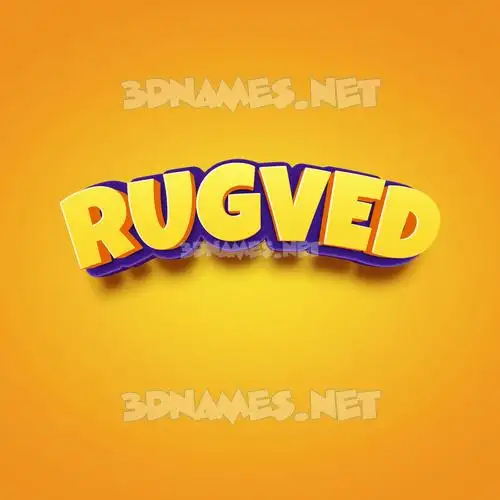 rugved in Orange Toon style - 3D name wallpaper rugved in Orange Toon style - 3D name wallpaper