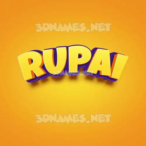 rupai in Orange Toon style - 3D name wallpaper rupai in Orange Toon style - 3D name wallpaper