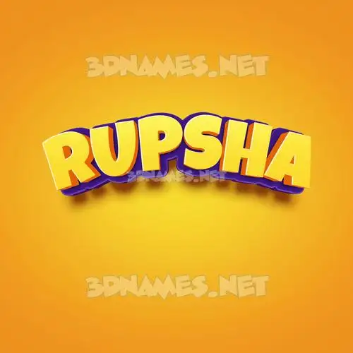 rupsha in Orange Toon style - 3D name wallpaper rupsha in Orange Toon style - 3D name wallpaper
