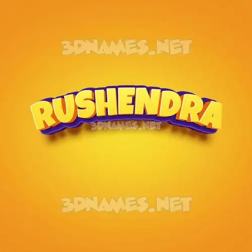 rushendra in Orange Toon style - 3D name wallpaper rushendra in Orange Toon style - 3D name wallpaper