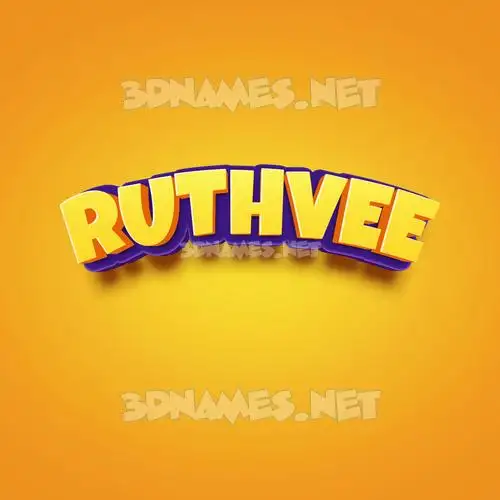 ruthvee in Orange Toon style - 3D name wallpaper ruthvee in Orange Toon style - 3D name wallpaper