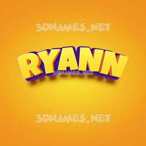 ryann in Orange Toon style - 3D name wallpaper ryann in Orange Toon style - 3D name wallpaper