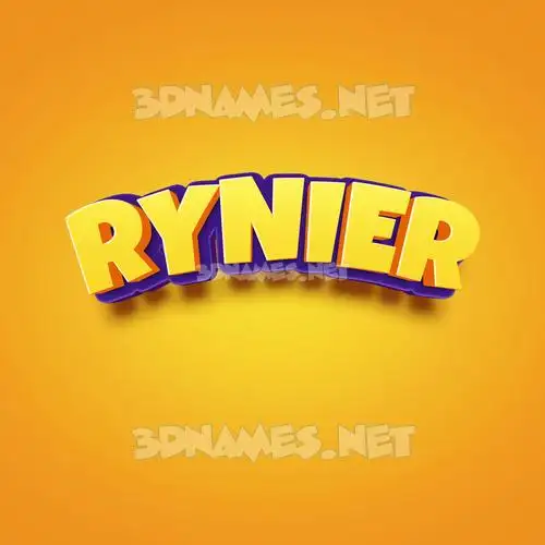 rynier in Orange Toon style - 3D name wallpaper rynier in Orange Toon style - 3D name wallpaper