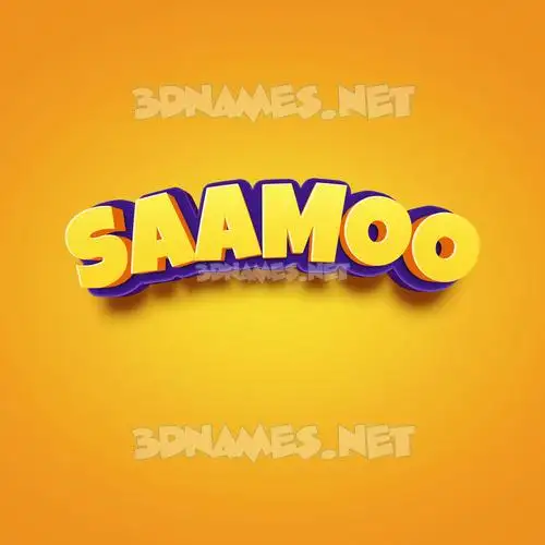 saamoo in Orange Toon style - 3D name wallpaper saamoo in Orange Toon style - 3D name wallpaper