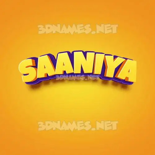 saaniya in Orange Toon style - 3D name wallpaper saaniya in Orange Toon style - 3D name wallpaper