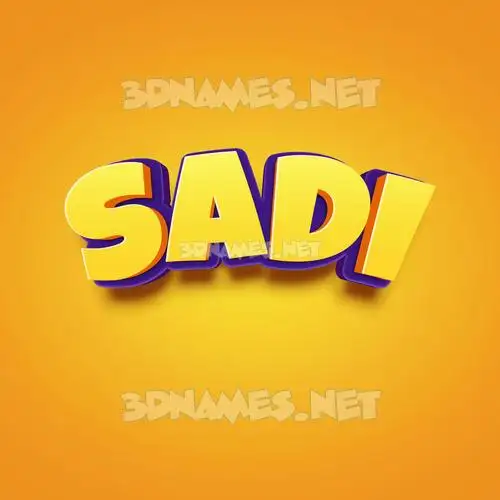 sadi in Orange Toon style - 3D name wallpaper sadi in Orange Toon style - 3D name wallpaper