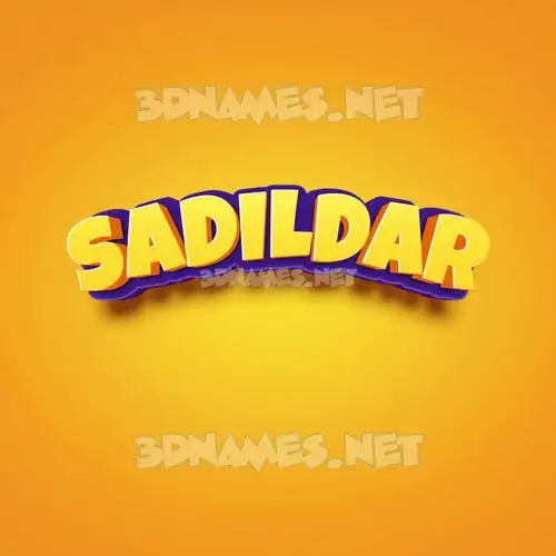 sadildar in Orange Toon style - 3D name wallpaper sadildar in Orange Toon style - 3D name wallpaper