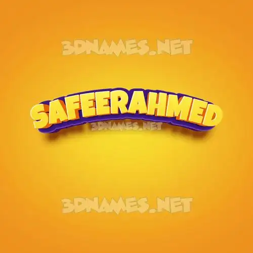 safeerahmed in Orange Toon style - 3D name wallpaper safeerahmed in Orange Toon style - 3D name wallpaper
