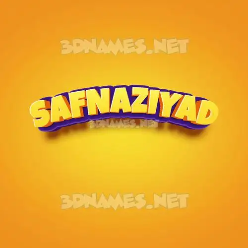 safnaziyad in Orange Toon style - 3D name wallpaper safnaziyad in Orange Toon style - 3D name wallpaper