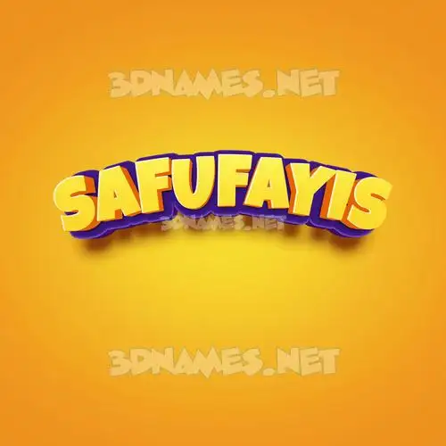 safufayis in Orange Toon style - 3D name wallpaper safufayis in Orange Toon style - 3D name wallpaper