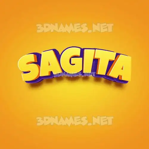 sagita in Orange Toon style - 3D name wallpaper sagita in Orange Toon style - 3D name wallpaper
