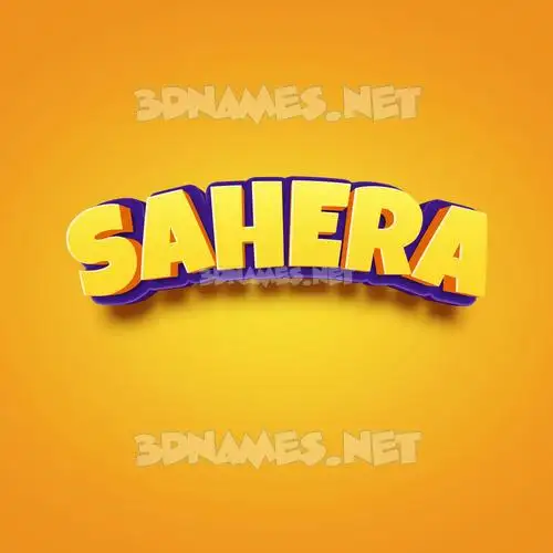 sahera in Orange Toon style - 3D name wallpaper sahera in Orange Toon style - 3D name wallpaper