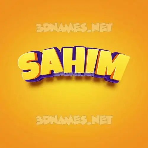 sahim in Orange Toon style - 3D name wallpaper sahim in Orange Toon style - 3D name wallpaper