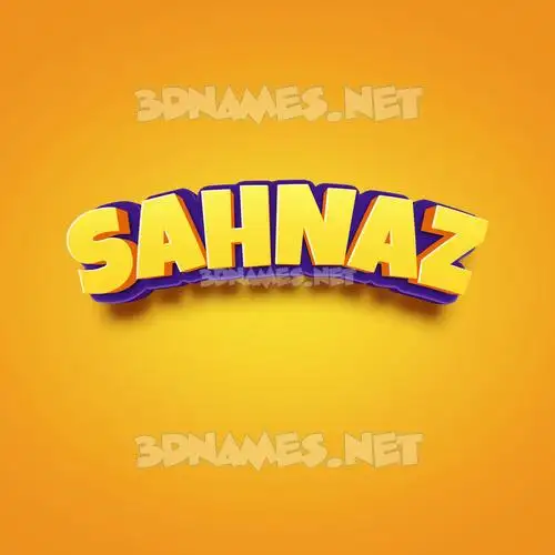sahnaz in Orange Toon style - 3D name wallpaper sahnaz in Orange Toon style - 3D name wallpaper