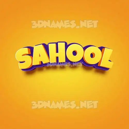 sahool in Orange Toon style - 3D name wallpaper sahool in Orange Toon style - 3D name wallpaper
