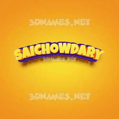 saichowdary in Orange Toon style - 3D name wallpaper saichowdary in Orange Toon style - 3D name wallpaper