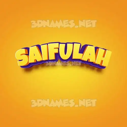 saifulah in Orange Toon style - 3D name wallpaper saifulah in Orange Toon style - 3D name wallpaper