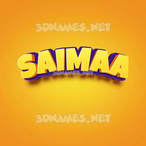 saimaa in Orange Toon style - 3D name wallpaper saimaa in Orange Toon style - 3D name wallpaper