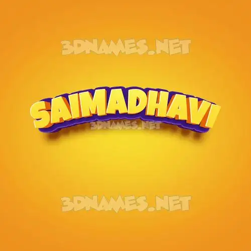saimadhavi in Orange Toon style - 3D name wallpaper saimadhavi in Orange Toon style - 3D name wallpaper