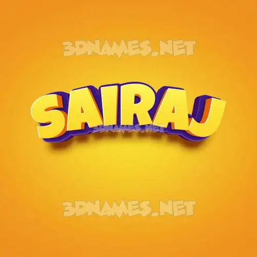 sairaj in Orange Toon style - 3D name wallpaper sairaj in Orange Toon style - 3D name wallpaper