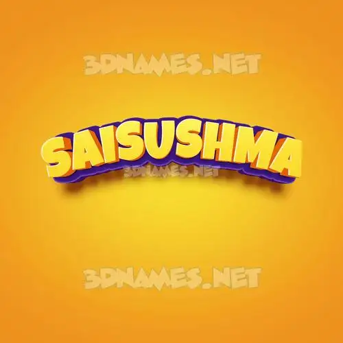 saisushma in Orange Toon style - 3D name wallpaper saisushma in Orange Toon style - 3D name wallpaper