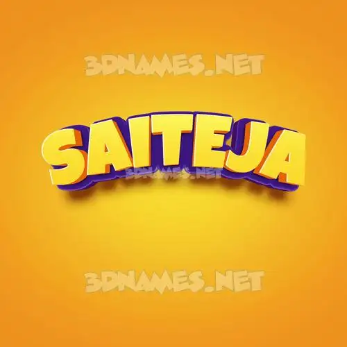 saiteja in Orange Toon style - 3D name wallpaper saiteja in Orange Toon style - 3D name wallpaper