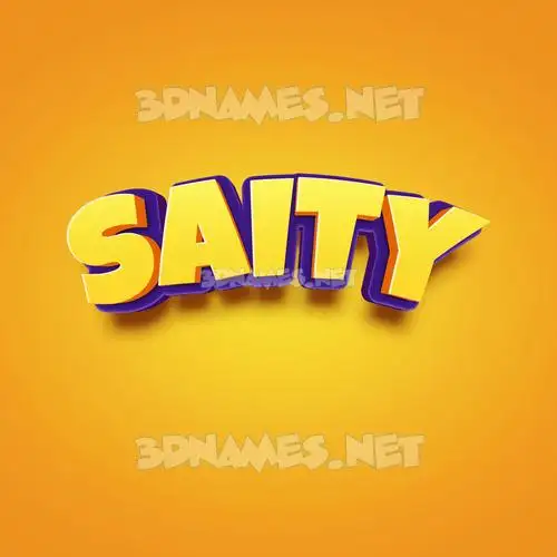 saity in Orange Toon style - 3D name wallpaper saity in Orange Toon style - 3D name wallpaper