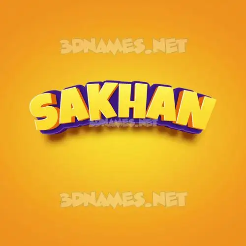 sakhan in Orange Toon style - 3D name wallpaper sakhan in Orange Toon style - 3D name wallpaper