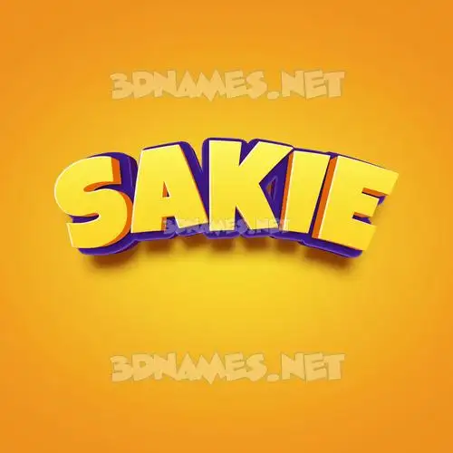 sakie in Orange Toon style - 3D name wallpaper sakie in Orange Toon style - 3D name wallpaper