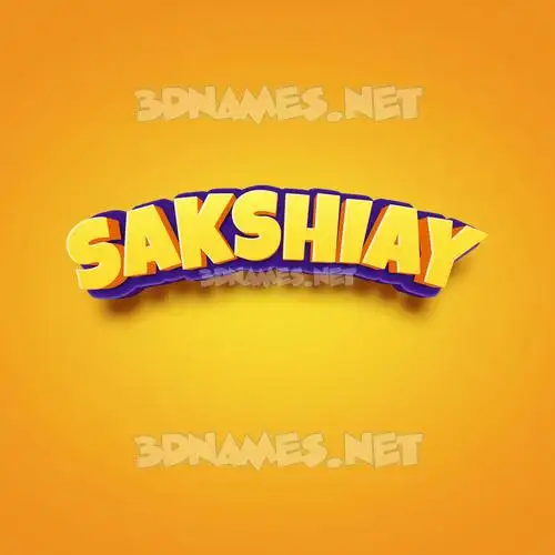 sakshiay in Orange Toon style - 3D name wallpaper sakshiay in Orange Toon style - 3D name wallpaper