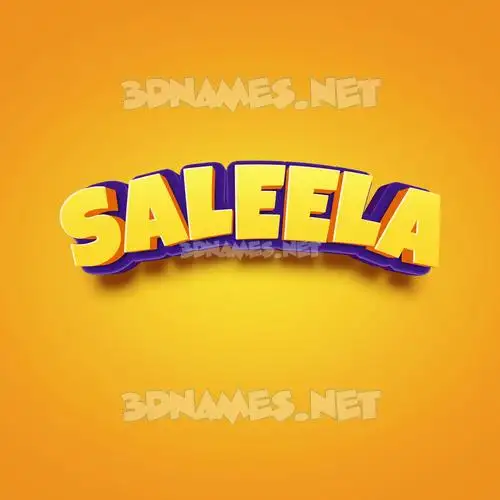 saleela in Orange Toon style - 3D name wallpaper saleela in Orange Toon style - 3D name wallpaper