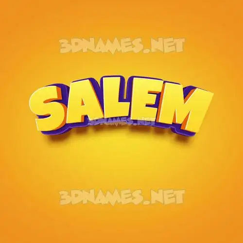 salem in Orange Toon style - 3D name wallpaper salem in Orange Toon style - 3D name wallpaper
