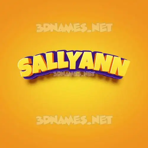 sallyann in Orange Toon style - 3D name wallpaper sallyann in Orange Toon style - 3D name wallpaper