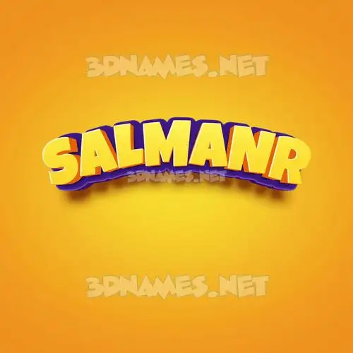 salmanr in Orange Toon style - 3D name wallpaper salmanr in Orange Toon style - 3D name wallpaper