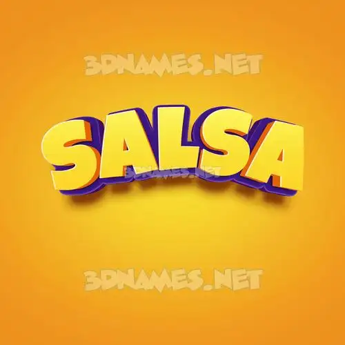 salsa in Orange Toon style - 3D name wallpaper salsa in Orange Toon style - 3D name wallpaper