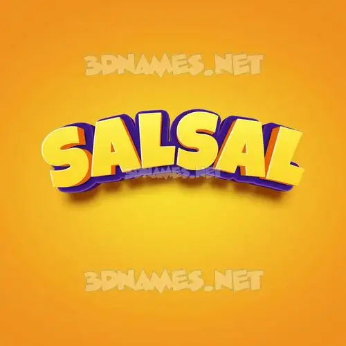 salsal in Orange Toon style - 3D name wallpaper salsal in Orange Toon style - 3D name wallpaper