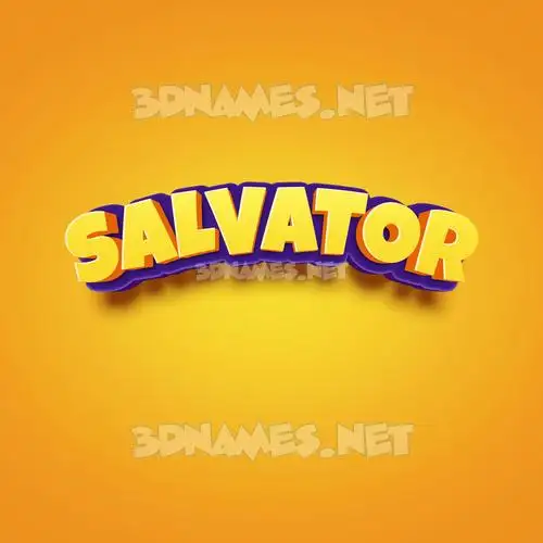salvator in Orange Toon style - 3D name wallpaper salvator in Orange Toon style - 3D name wallpaper