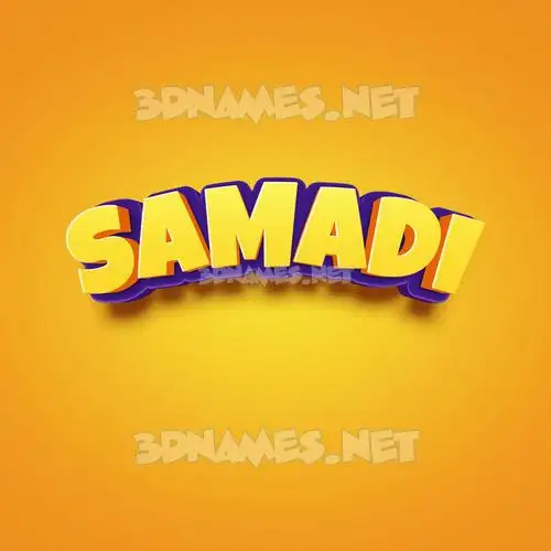 samadi in Orange Toon style - 3D name wallpaper samadi in Orange Toon style - 3D name wallpaper
