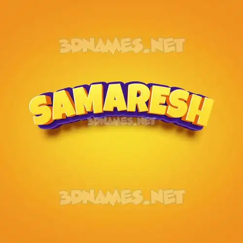 samaresh in Orange Toon style - 3D name wallpaper samaresh in Orange Toon style - 3D name wallpaper