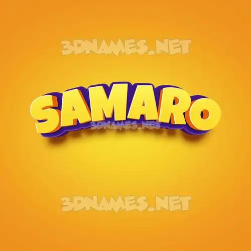 samaro in Orange Toon style - 3D name wallpaper samaro in Orange Toon style - 3D name wallpaper