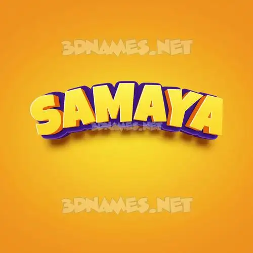 samaya in Orange Toon style - 3D name wallpaper samaya in Orange Toon style - 3D name wallpaper