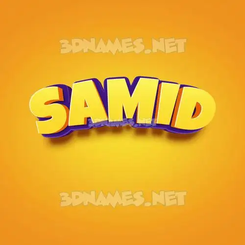 samid in Orange Toon style - 3D name wallpaper samid in Orange Toon style - 3D name wallpaper