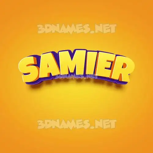 samier in Orange Toon style - 3D name wallpaper samier in Orange Toon style - 3D name wallpaper