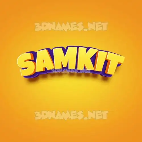 samkit in Orange Toon style - 3D name wallpaper samkit in Orange Toon style - 3D name wallpaper