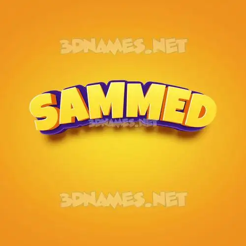 sammed in Orange Toon style - 3D name wallpaper sammed in Orange Toon style - 3D name wallpaper