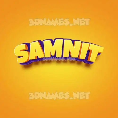 samnit in Orange Toon style - 3D name wallpaper samnit in Orange Toon style - 3D name wallpaper