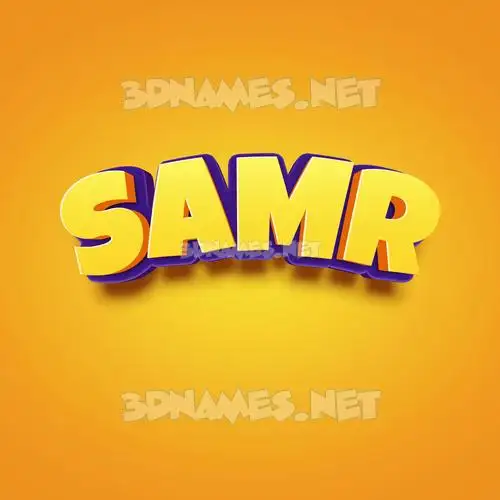 samr in Orange Toon style - 3D name wallpaper samr in Orange Toon style - 3D name wallpaper