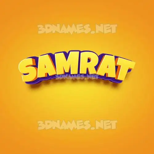 samrat in Orange Toon style - 3D name wallpaper samrat in Orange Toon style - 3D name wallpaper