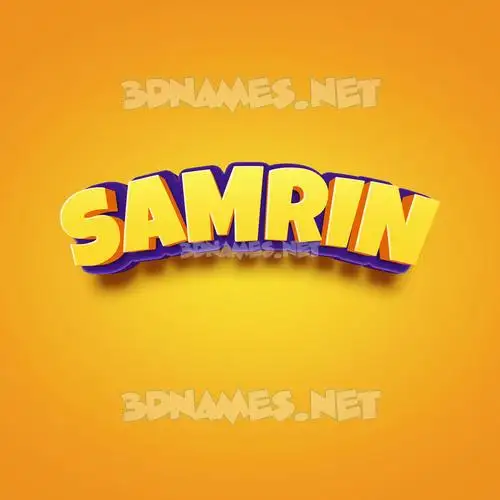 samrin in Orange Toon style - 3D name wallpaper samrin in Orange Toon style - 3D name wallpaper