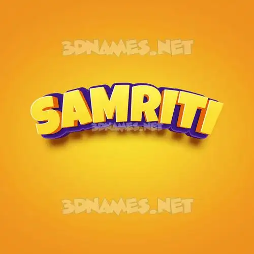 samriti in Orange Toon style - 3D name wallpaper samriti in Orange Toon style - 3D name wallpaper